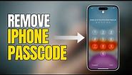 How to Remove Passcode from iPhone 15/14/13/12/11/XS/X If you forgot your iPhone passcode.