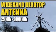 Wideband Desktop Discone Antenna - 25 MHZ - 2000 MHz Coverage
