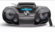 Philips AZ797T Portable CD Player with Cassette, Aux in, FM Radio MP3 unboxing, test and review.