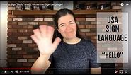 How to Sign "Hello" in ASL (American Sign Language)