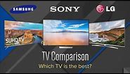TV Comparison: Sony XBR55X850D, Samsung UN55KS8000, LG 55UH8500