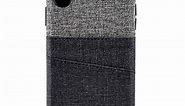 Luxe iPhone XR Card Case - Black and Grey
