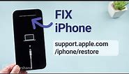 Top 4 Ways Fix iPhone stuck on support.apple.com/iphone/restore (No Data Loss) - iOS 17