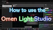 How to Use the Omen Light Studio