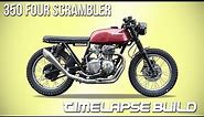 Cafe Racer Timelapse Build - Honda CB 350 Four Scrambler