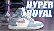 WHAT'S THE HYPE ?! AIR JORDAN 1 "HYPER ROYAL" REVIEW AND ON FOOT IN 4K !!!