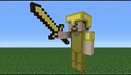 Minecraft Tutorial: How To a Make Gold Armour Steve