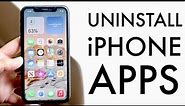 How To Uninstall Apps On iPhone! (iOS 15 / iOS 14)