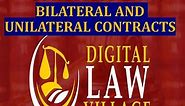 Bilateral and Unilateral Contracts (Contract Law Lecture 3)