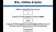 Data Representation - Bits, Nibbles & Bytes