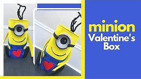 MINION Valentine Box DIY #valentinebox