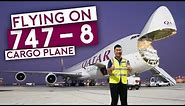 Flying on Qatar Airways B747-8 Cargo Plane