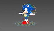 Sonic Mania Model, Rig, Animation | Autodesk Maya Rig Animation [Sonic Rig]