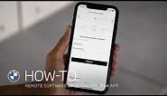 Download and install a Remote Software Upgrade with your My BMW App – BMW How-To