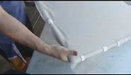 Making PVC Snap Clips to hold shade cloth on PVC frame