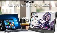 WiMAXIT 12-inch Portable Monitor Dual USB Type-C Touchscreen IPS Display with Mini HDMI USB-C