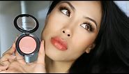 Mac Cosmetics Extra Dimension Blush HUSHED TONE Review Swatch Tutorial