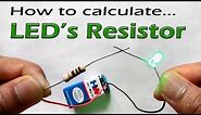 How to select resistor value for LED with simple calculation (Ohm's Law)