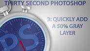 Quickly Add a 50% Gray Layer to Your Photoshop Image
