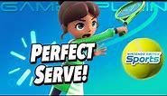 How to PERFECT Serve in Nintendo Switch Sports Tennis! (Fast Ball Ace Guide)