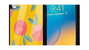 Idocolors Cute Orange Case for iPhone 8 Plus/7 Plus,Design Soft Silicone Bumper&Aluminum Hard Back Anti-Fall Shockproof Fruit Orange Printed Cover Case for Kids Teens Woman Girls Boys Phone Case