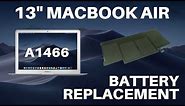 Macbook Air 13" 2012-2017 (A1466) - Battery Replacement