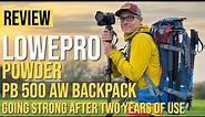 LOWEPRO POWDER PB 500 AW BACKPACK REVIEW | AFTER 2 YEARS OF USE