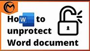 How to unprotect Word document in Microsoft Word