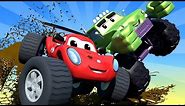 THE BEST OF MONSTER TRUCKS CARTOON COMPILATION ! Monster Town - Monster Trucks Cartoons for kids