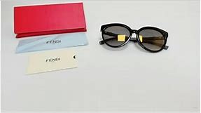 Fendi Sunglasses Model- FF0268/F/S Color-807FQ Black/Grey Lenses