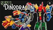 Transform and Combine 5 in 1 Dino Rubik Robot Toys DINODRAGON!