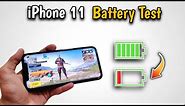 IPhone 11 100 to 0 Bgmi Test 🔥IPhone 11 100% to 0% battery drain test ⚡After iOS 16.5