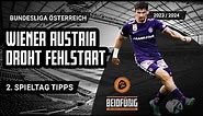 Bundesliga Österreich Tipps ⚽ Der 2. Spieltag | “Beidfüßig - Die Wettbasis-Prognose"