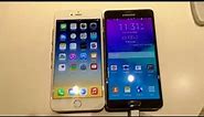 Samsung Note 4 - Quick Size Comparison (iPhone 6 Plus vs Note 4)