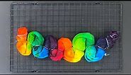 How to Tie Dye : Rainbow Mermaid Scales Ice Dye T Shirt