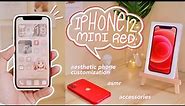 iPhone 12 mini unboxing + aesthetic homecreen setup 🍎