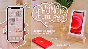 iPhone 12 mini unboxing + aesthetic homecreen setup 🍎
