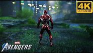Iron Man Mark 50 Nano Tech Suit Combats Gameplay (4K) | MARVEL'S AVENGERS
