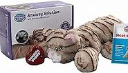 SmartPetLove Original Snuggle Kitty Heartbeat Stuffed Toy for Cats by Snuggle Puppy. Pet Anxiety Relief and Calming Aid in Tan Tiger, for All Breed Sizes.