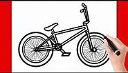 🎨🚲Learn How to Draw a Jaw-Dropping BMX Bike! Step by step, EASY