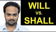 WILL vs. SHALL - What's the Difference? - Basic English Grammar