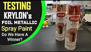 Testing Krylon's Foil Metallic Gold & Copper Spray Paint - How Does It Look ?