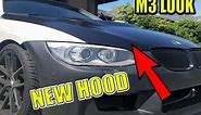 How to install an aftermarket hood (BMW)