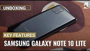 Samsung Galaxy Note 10 Lite unboxing and key features
