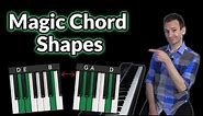 Use these chord shapes for INSTANT beautiful piano chords 🎶