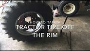 How to Take a Tractor Tire Off The Rim