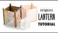 Origami Paper Lantern Tutorial - Japanese Andon Lamp 行灯 - Paper Kawaii