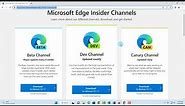 How to install Microsoft Edge Canary