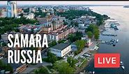 Russia NOW! SAMARA in The Summer 2023. The Streets and Volga River Embankment. LIVE