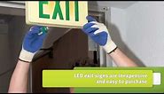 Install LED Exit Signs